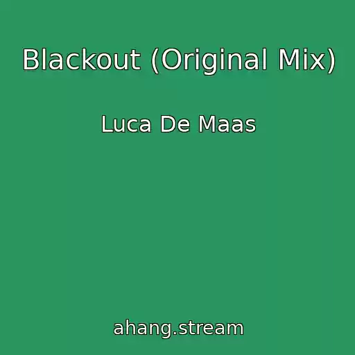 کاور آهنگ Blackout (Original Mix) از Luca De Maas
