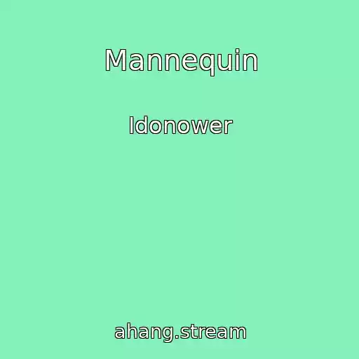 کاور آهنگ Mannequin از Idonower