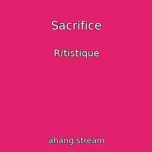 کاور آهنگ Sacrifice از R/tistique