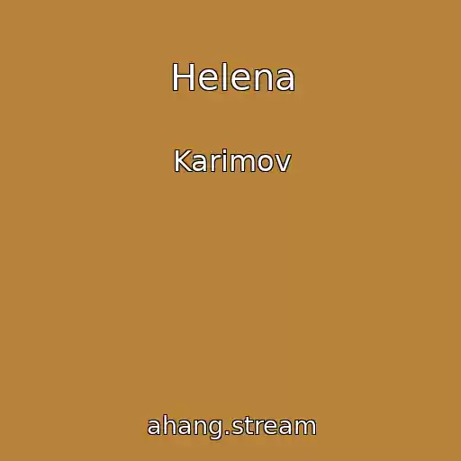 کاور آهنگ Helena از Karimov