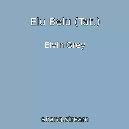 کاور آهنگ Elu Belu (Tat.) از Elvin Grey
