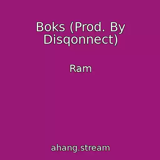 کاور آهنگ Boks (Prod. By Disqonnect) از Ram