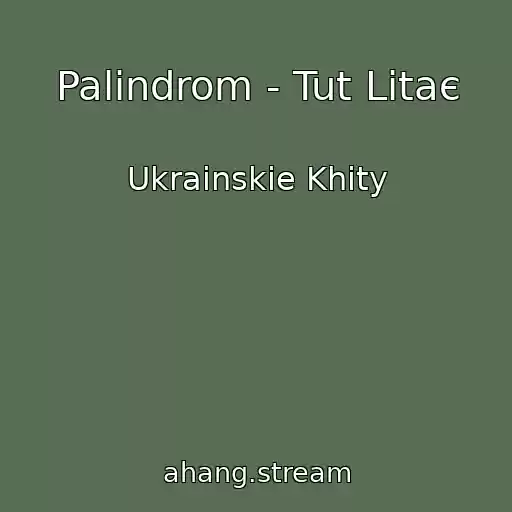 کاور آهنگ Palіndrom - Tut Lіtaє از Ukrainskie Khity