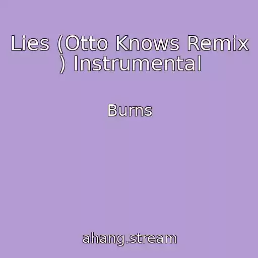 کاور آهنگ Lies (Otto Knows Remix ) Instrumental از Burns