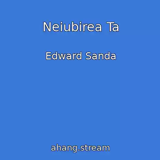 کاور آهنگ Neiubirea Ta از Edward Sanda