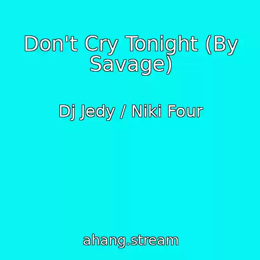 کاور آهنگ Don't Cry Tonight (By Savage) از Dj Jedy / Niki Four