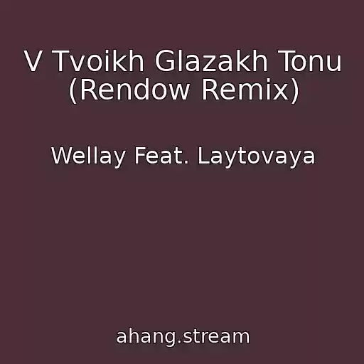 کاور آهنگ V Tvoikh Glazakh Tonu (Rendow Remix) از Wellay Feat. Laytovaya