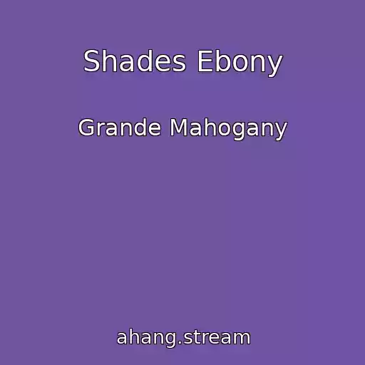 کاور آهنگ Shades Ebony از Grande Mahogany