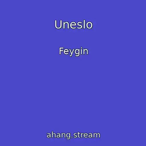 کاور آهنگ Uneslo از Feygin