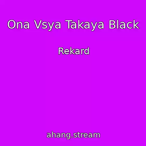 کاور آهنگ Ona Vsya Takaya Black از Rekard