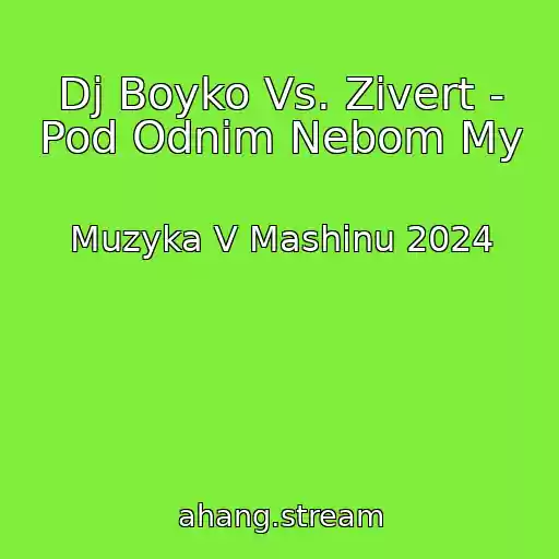 کاور آهنگ Dj Boyko Vs. Zivert - Pod Odnim Nebom My از Muzyka V Mashinu 2024