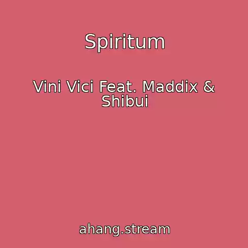 کاور آهنگ Spiritum از Vini Vici Feat. Maddix & Shibui