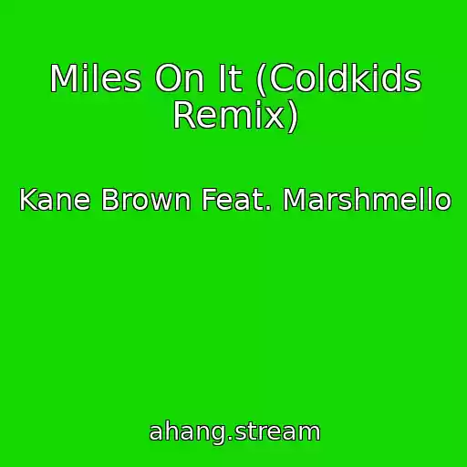 کاور آهنگ Miles On It (Coldkids Remix) از Kane Brown Feat. Marshmello