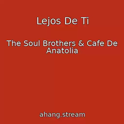 کاور آهنگ Lejos De Ti از The Soul Brothers & Cafe De Anatolia