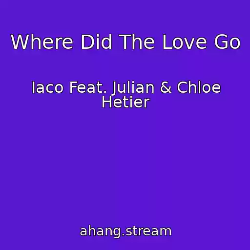 کاور آهنگ Where Did The Love Go از Iaco Feat. Julian & Chloe Hetier