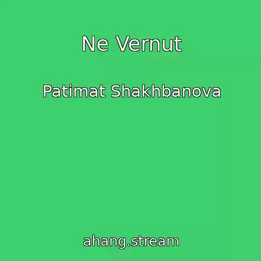 کاور آهنگ Ne Vernut از Patimat Shakhbanova