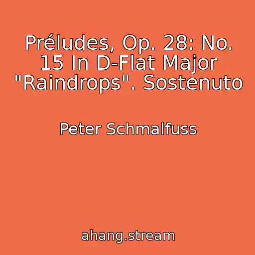 کاور آهنگ Préludes, Op. 28: No. 15 In D-Flat Major "Raindrops". Sostenuto از Peter Schmalfuss