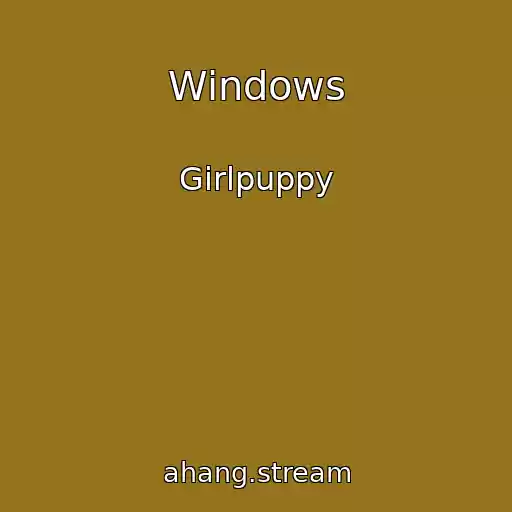 کاور آهنگ Windows از Girlpuppy