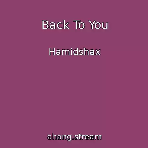 کاور آهنگ Back To You از Hamidshax