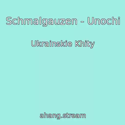 کاور آهنگ Schmalgauzen - Unochі از Ukrainskie Khity