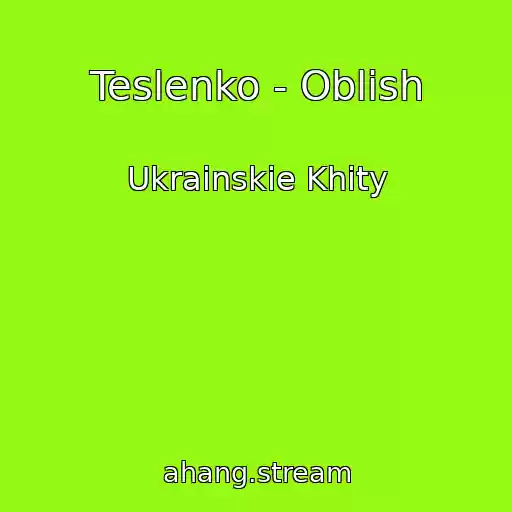 کاور آهنگ Teslenko - Oblish از Ukrainskie Khity