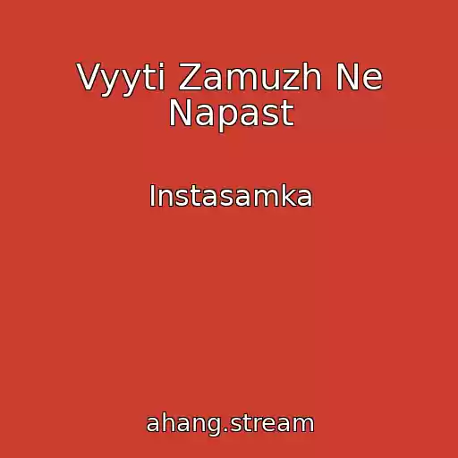 کاور آهنگ Vyyti Zamuzh Ne Napast از Instasamka