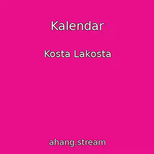 کاور آهنگ Kalendar از Kosta Lakosta